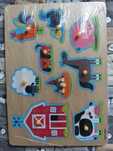 Drewniane zabawki - puzzle, sorter, przeplatanka