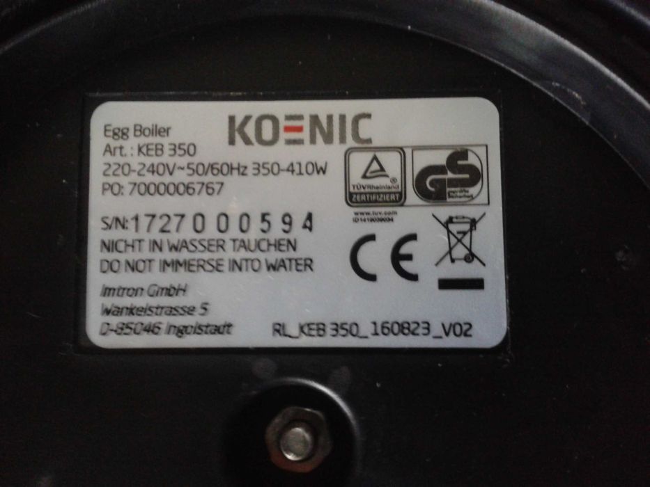 urządzenie do gotowania jajek - jajowar