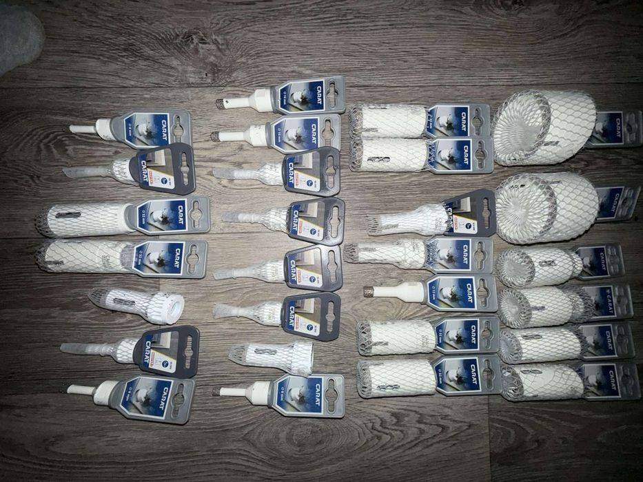 Алмазні коронки Carat Диск Круг Свердла СВП Плитка Фуга Клей Wurth