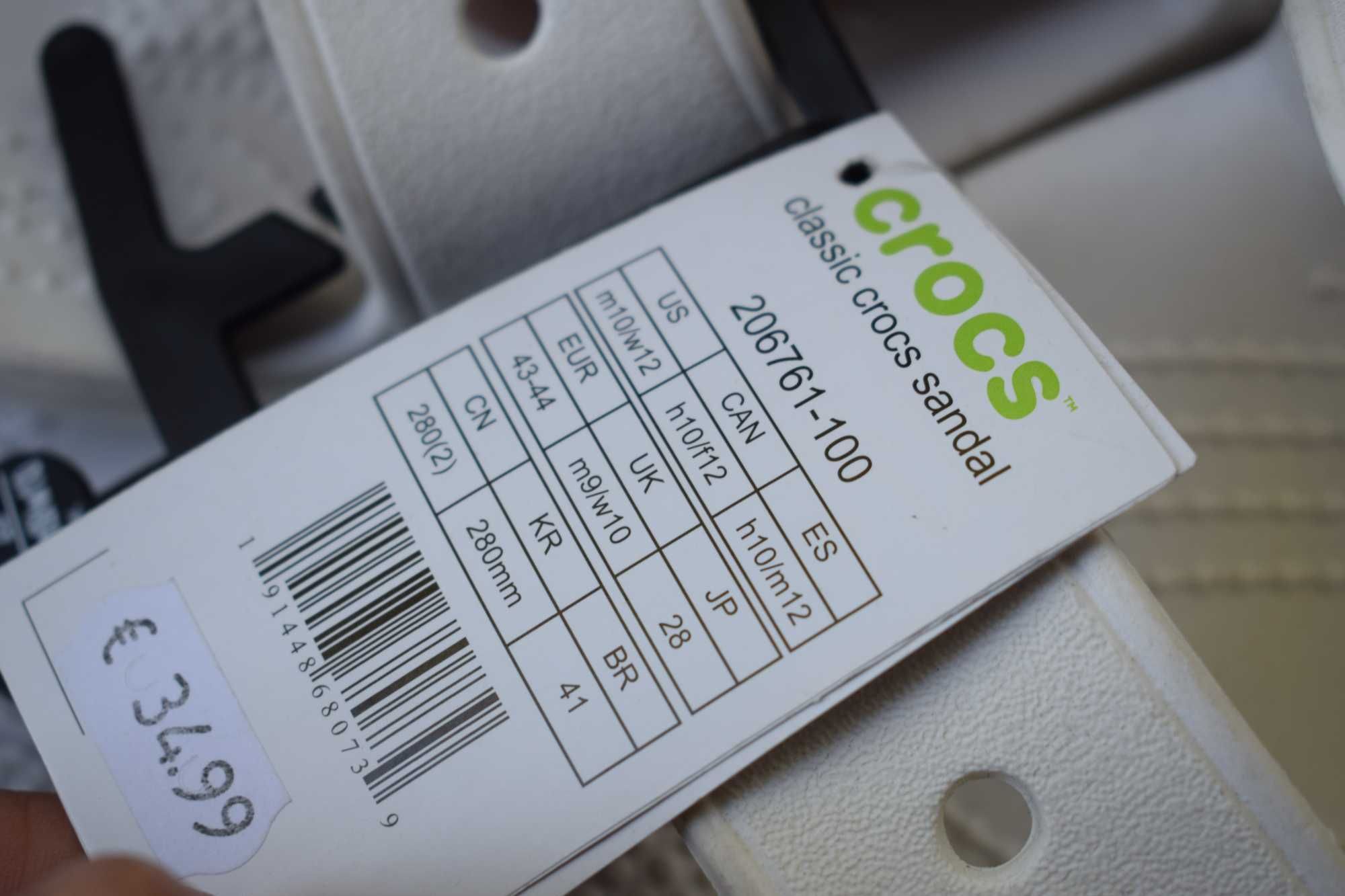 шлепанцы сланцы сандали сандалии шлепки Crocs р. 43 29 см 44 44