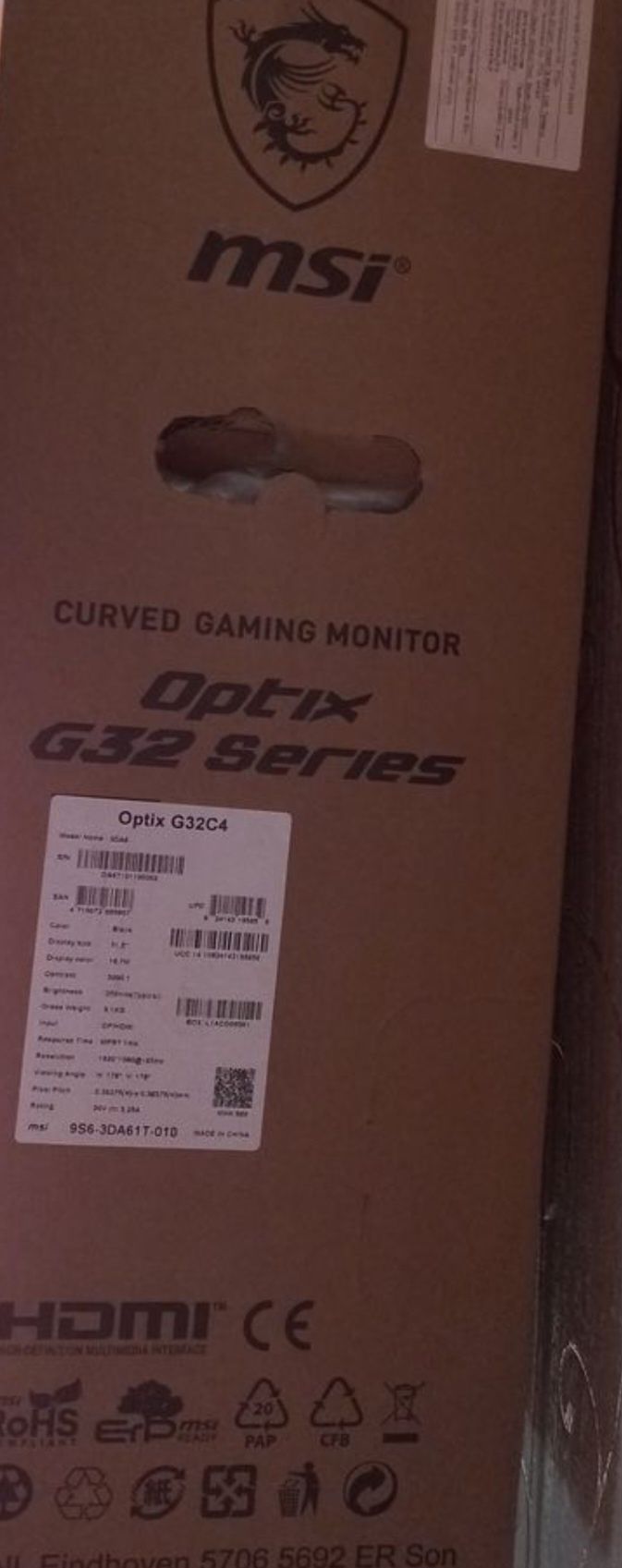 Монитор для компьютера, фирмы  Msi. Optix G32 Series