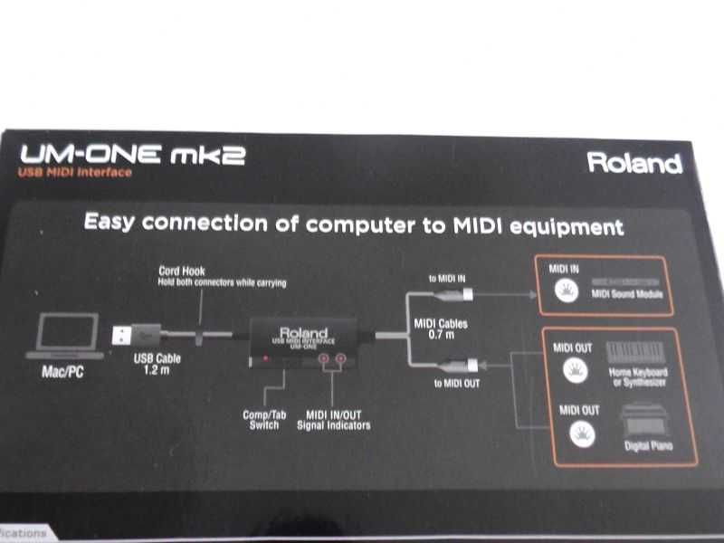 Interfejs kabel USB Midi ROLAND UM-ONE MK2