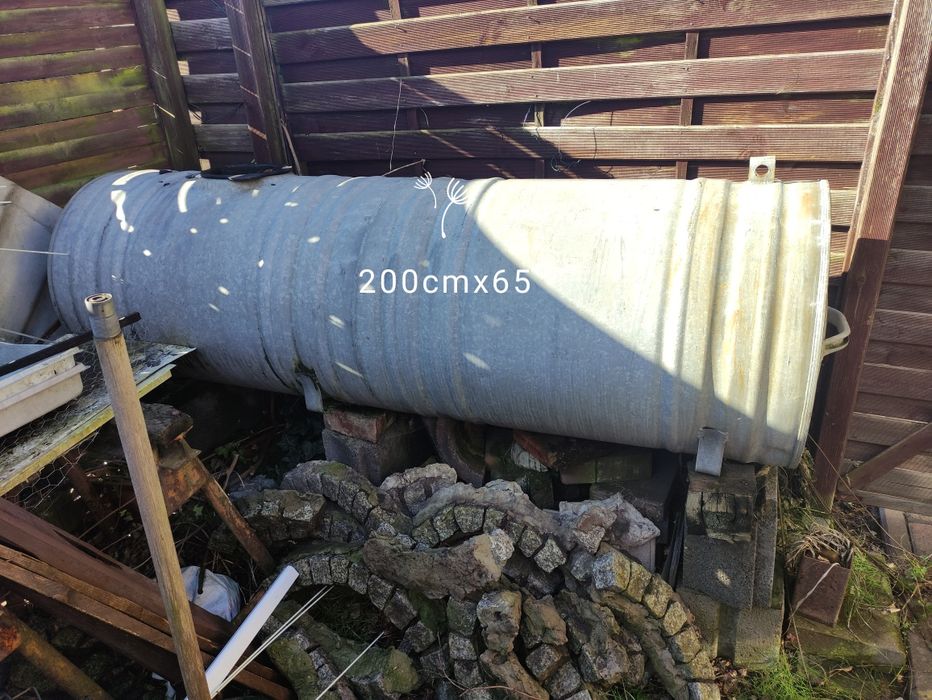 Beczka metalowa ocynk na deszczówkę