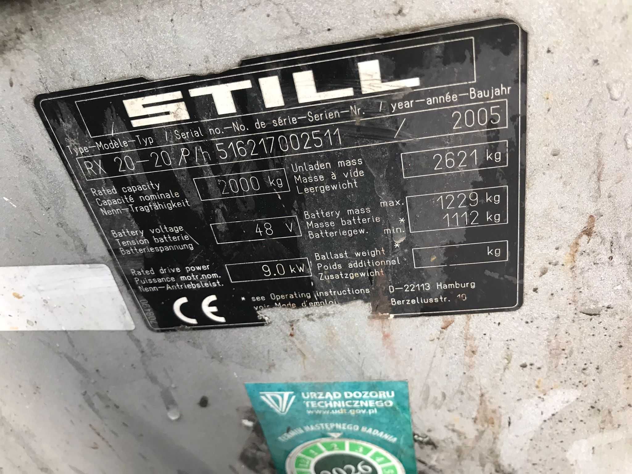 Maszt wózka Still RX20-20