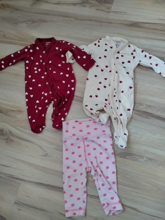 TYLKO H&M, Zestaw 56/62, JESIEŃ, ZIMA, body prążek, kurtka, WYPR