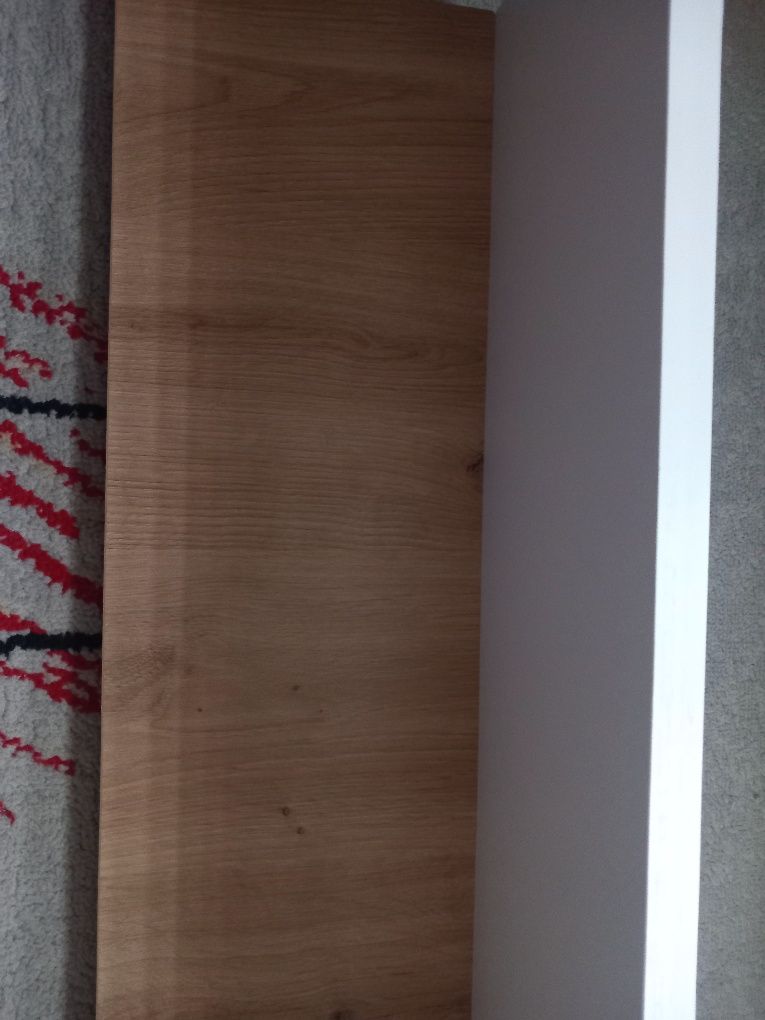 Półka wisząca biało brazowa dl 100cm Szer 20 cm