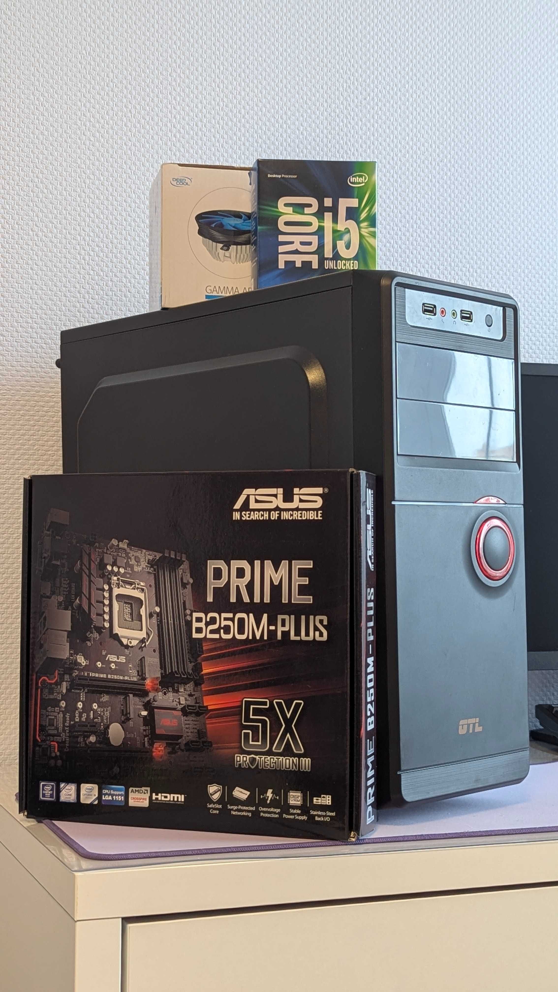 Intel Core i5-6600K 3,9 GHz/16Gb/Asus PRIME B250M-PLUS Комплектуючі ПК