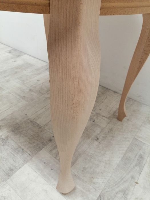 stół okrągły do jadalni dąb okleina mały nowy ludwikowski