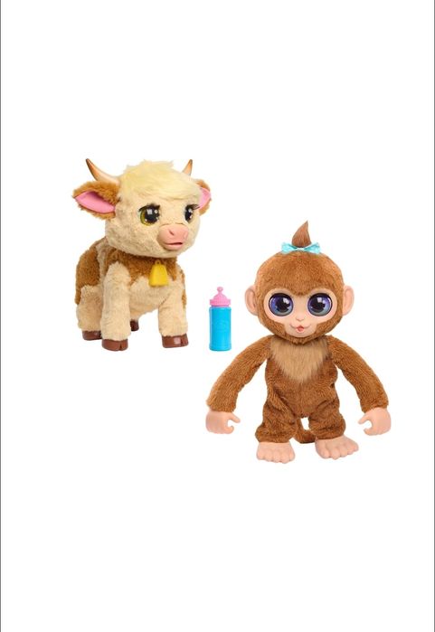 Корівка, maggie cow, Peanut monkey, furreal, інтерактивна мавпа Арахіс