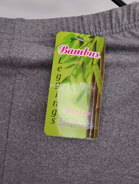 Szare leginsy klasyczne długie 44/46 2xl/3xl