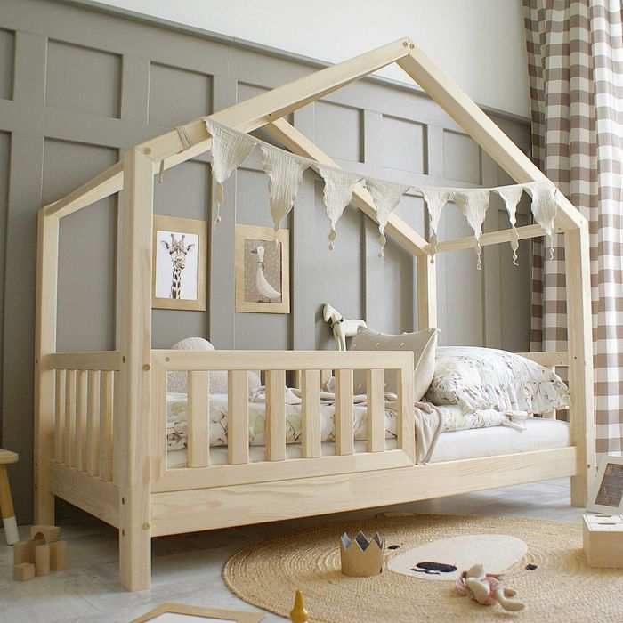 Łóżko HouseBed 190x90 Montessori - Szary! SUPER CENA!