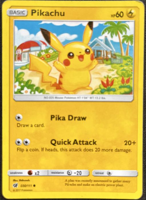 Karta Pokémon Pikachu