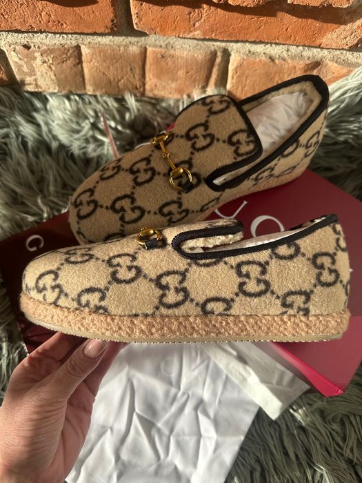 Buty ocieplane espadryle Gucci nowe 38 pudełko