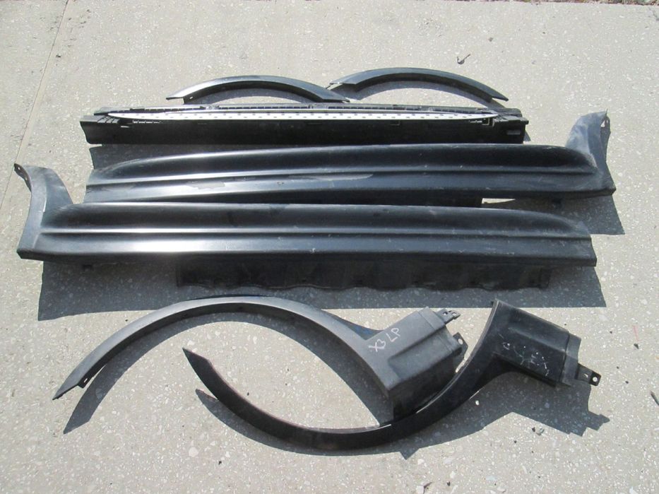 BMW X3 E83 LISTWY PROGOWE ALUMINIOWE MPAKIET PROGI