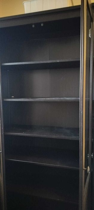 Armário alto, muita arrumação, ikea, castanho escuro; 198 x 90 x 35 cm