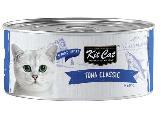 Zdrowa karma bezzbożowa dla kotów - Kit Cat z tuńczykiem i tauryną 80g