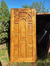 Stare drzwi drewniane prawe (nie używane) 100x 210