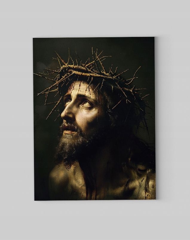 Obraz na płótnie – Jezus Chrystus w koronie cierniowej 30x40 cm