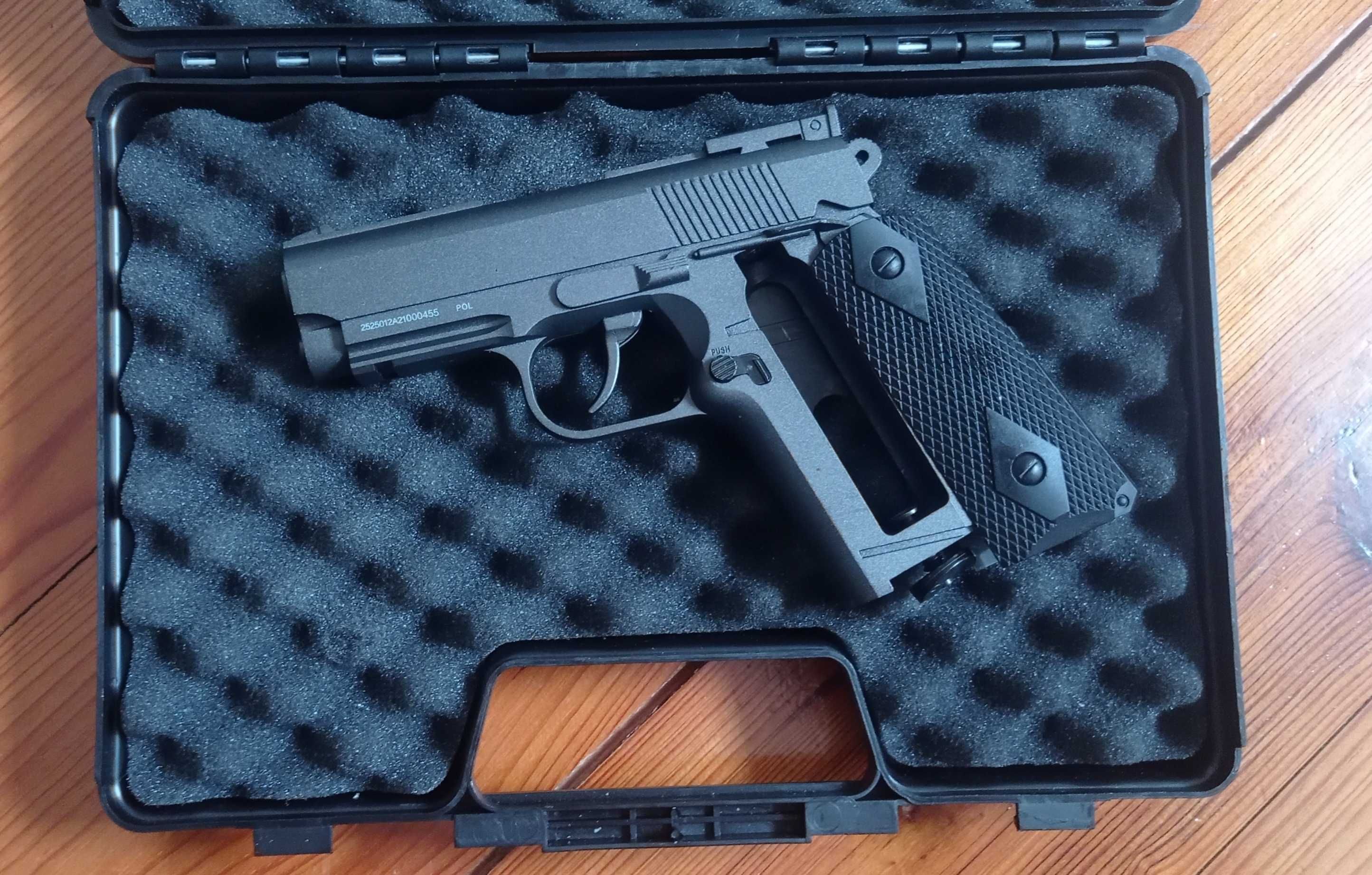 Pistola CO2 s/ blowback Airsoft Novo