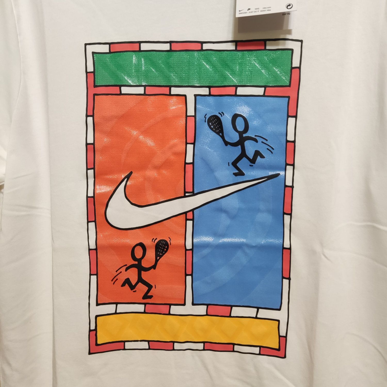 Теннисная футболка M Nike DF TEE COURT wh.