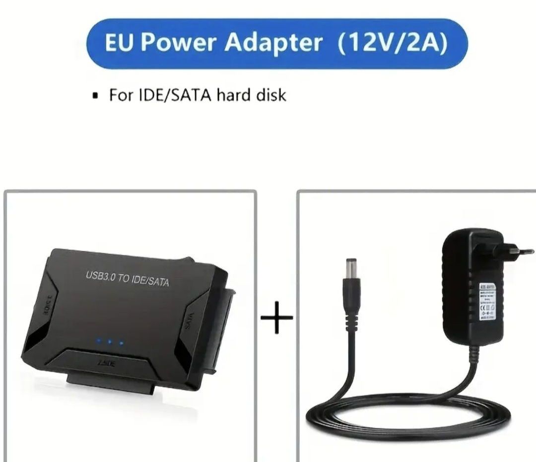 Adapter USB 3.0 do HDD i SSD 2.5" 3.5" IDE SATA