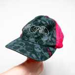No Fear y2k czapka z kryształkami trucker cap ed hardy style