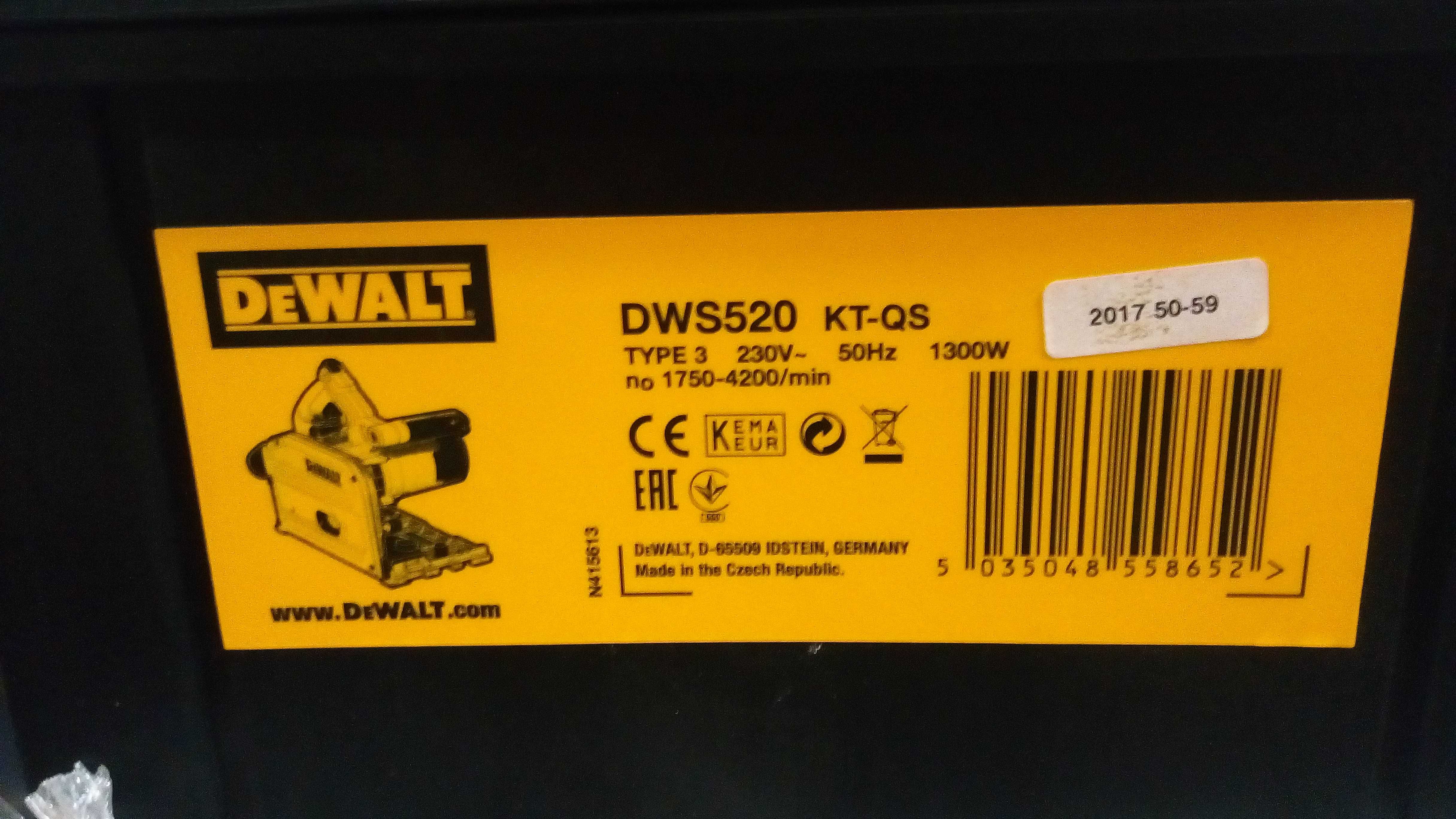 Dewalt DWS520KT погружная пила