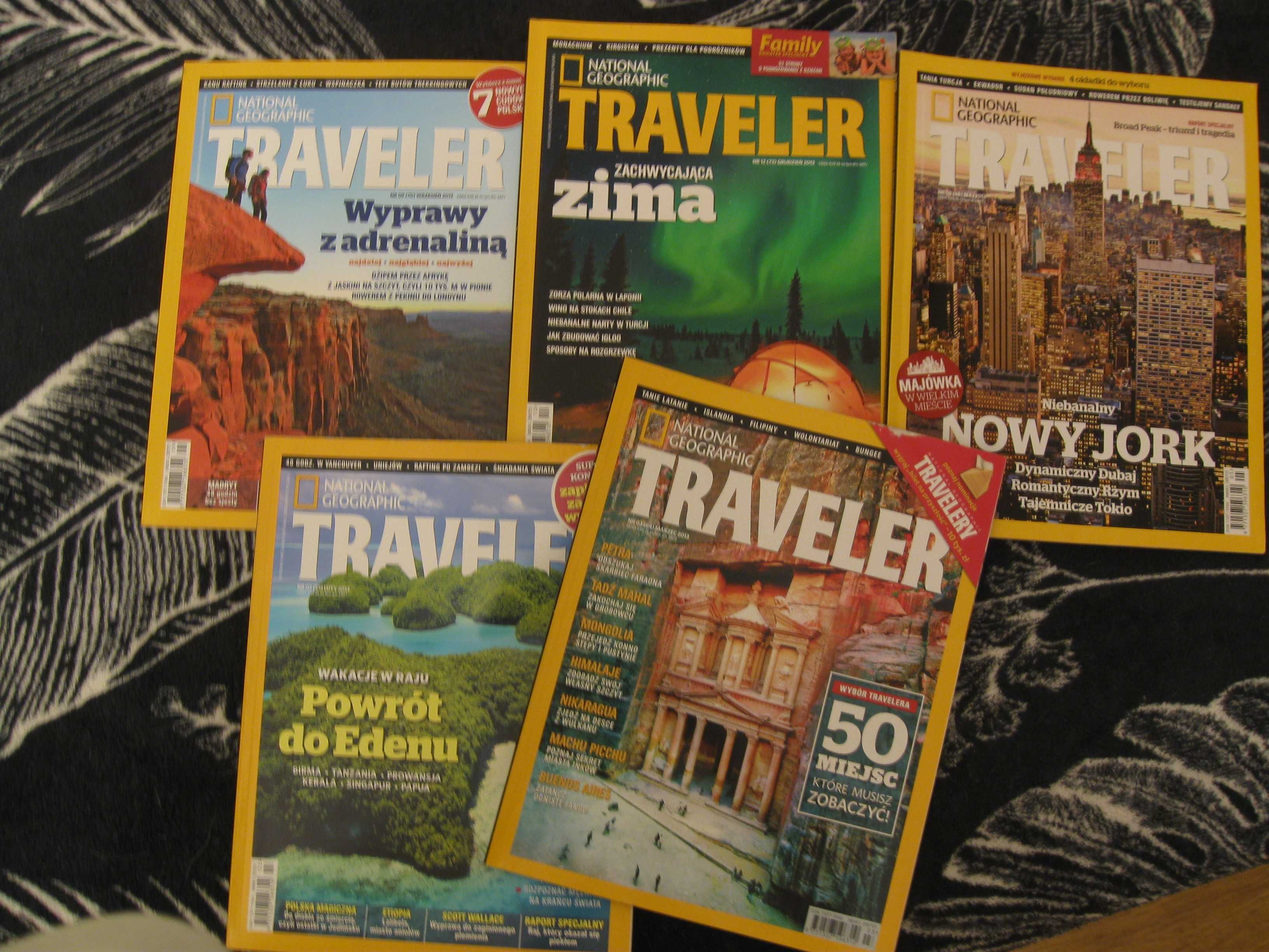 Czasopismo Traveler - roczniki 2013 - 5 numerów