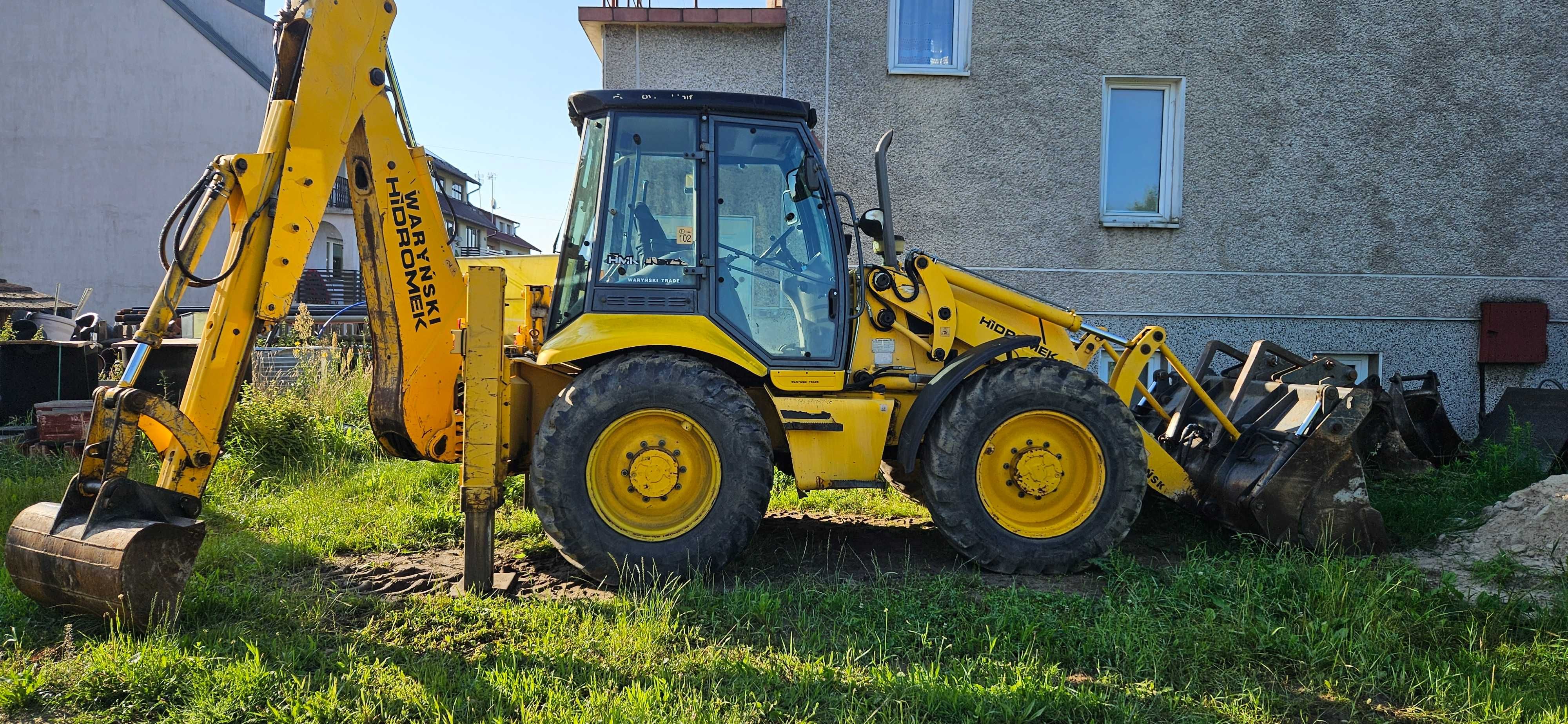 Waryński Hidromek TR HMK 102 koparko ładowarka 1 właściciel FV 2007 r