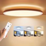 LED, ściemniana, 24 W, 2400 lm, lampa sufitowa z pilotem, 3k-6,5k K,