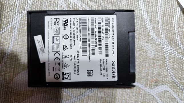 SSD SanDisk 256 gb + перехідник SATA 2 на USB 3.0