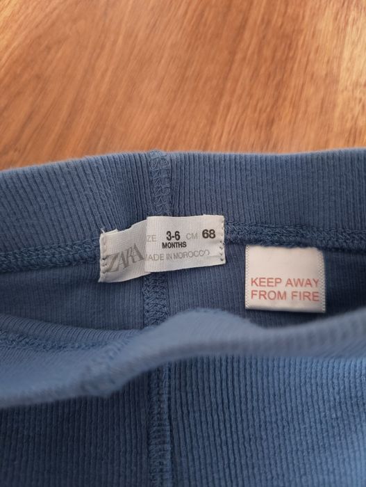Spodnie/legginsy niebieskie rozmiar 68 Zara