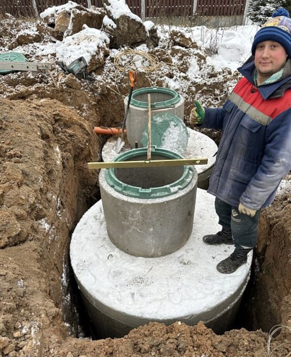 Канализация из бетонных колец септик - ВВ220 надёжно и качественно