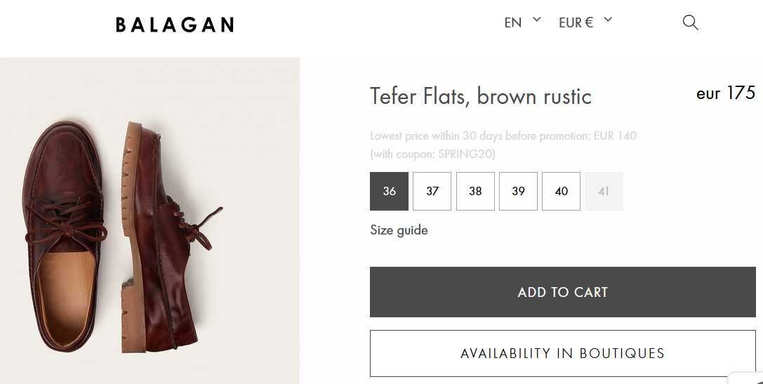 Жіночі лофери Balagan Tefer Flats, 37 р.