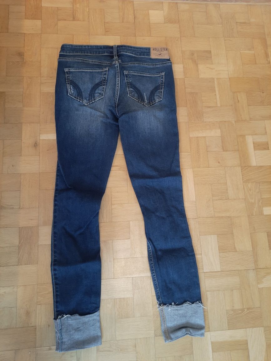 Spodnie jeans hollister crop