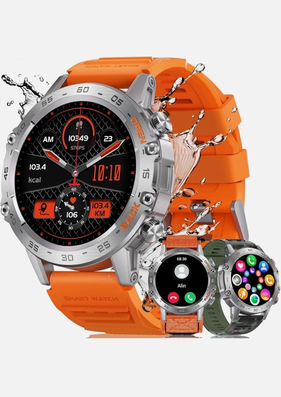 MEGALITH K52 Smart Watch Men Fitness: 106+ Sportowy
