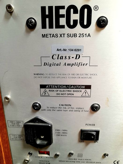 Саб HECO Metas XT Sub 251A