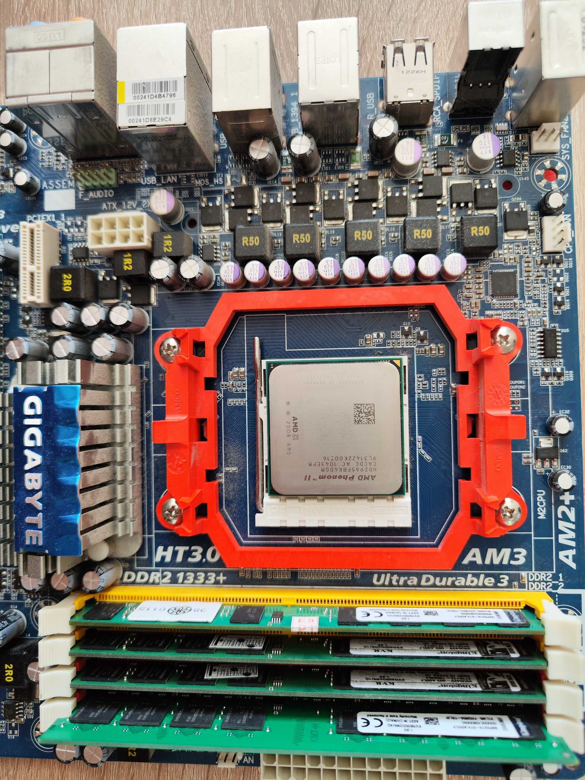 Комплект AM3 Phenom II 965BE x4 3,4 Ghz + 8 Gb + GA-MA770-US3 + кулер