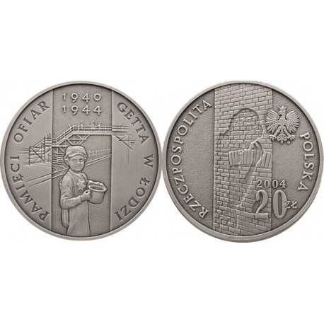 Moneta kolekcjonerska - 20 zł (2004) - Pamięć Ofiar Getta w Łodzi