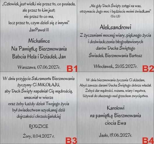 Srebrny Obrazek z Grawerem Matka Boska Częstochowska