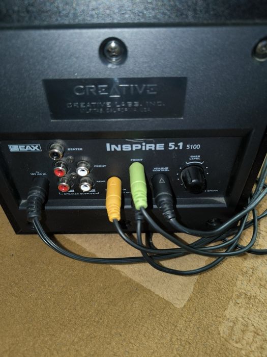 Colunas de Som - Creative Labs Inspire 5100 5.1 c/adaptador TV
