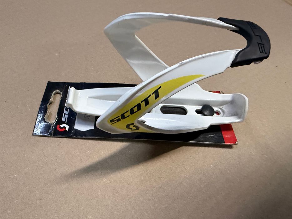 Koszyk bidonu SCOTT biało-żółty