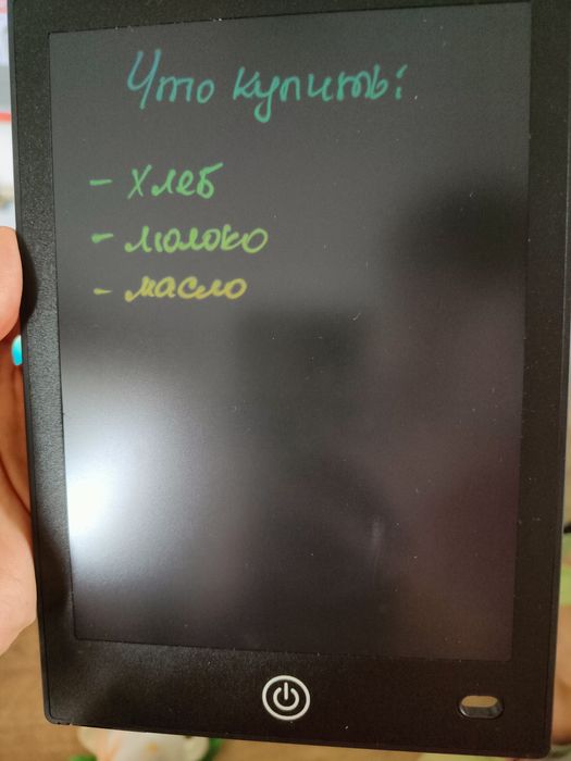 Детский планшет для рисования LCD, стирается одним нажатием, новый