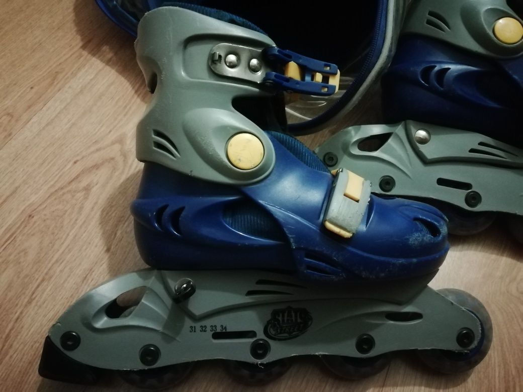 Patins em linha unissexo, com mochila para guardar e transportar