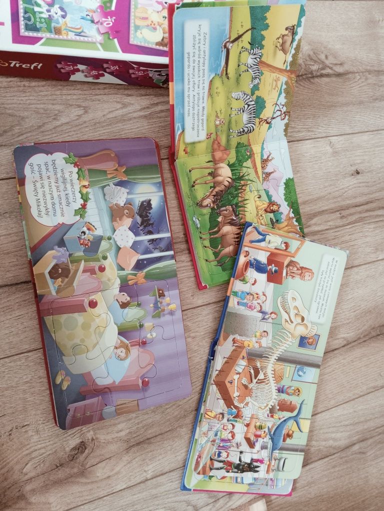 Puzzle, gry, Peppa, Pony, święta, domino, nawlekaj nie czekaj,
