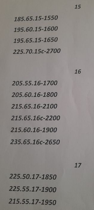 Нові шини виробник Польща,Німеччина