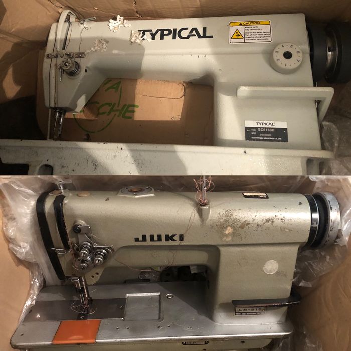 Швейна машинка Typical та Juki-515 двоголкова зі столами та моторами