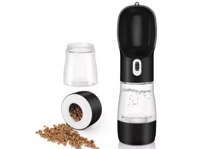 butelka turystyczna dla psa miska 3w1 poidło na wodę karmę 0.35ml