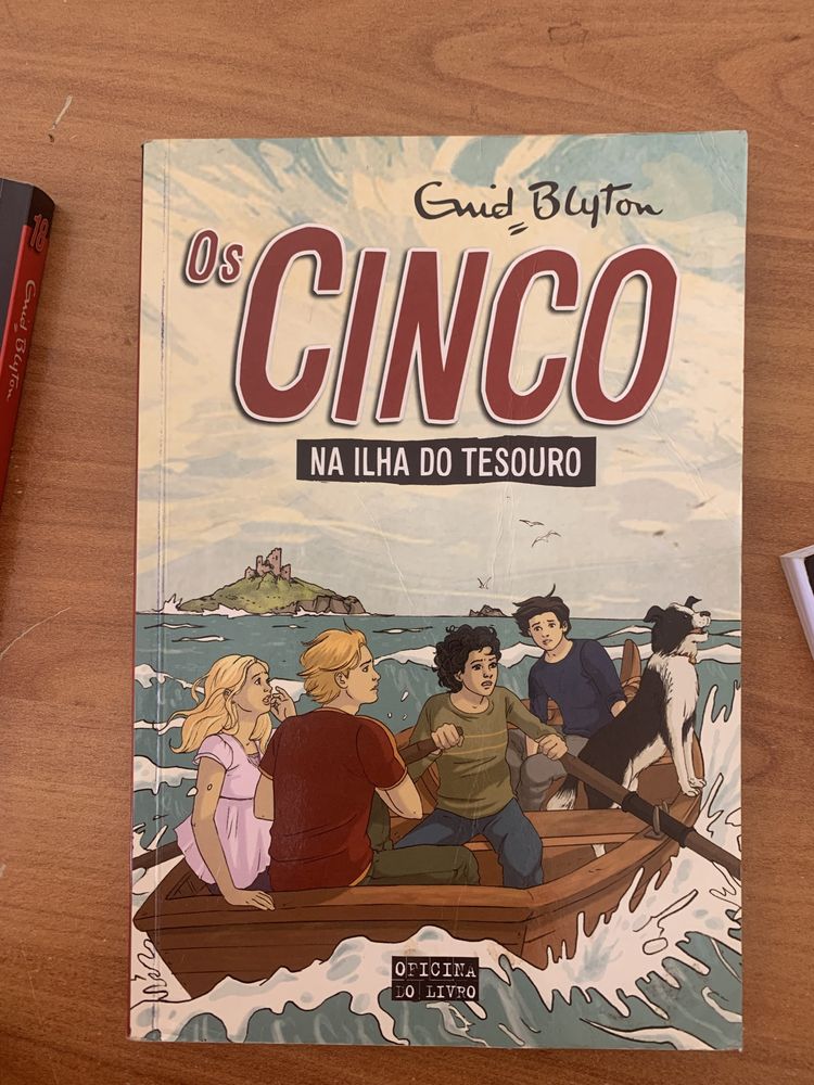 Livros Os cinco de Enid Blyton