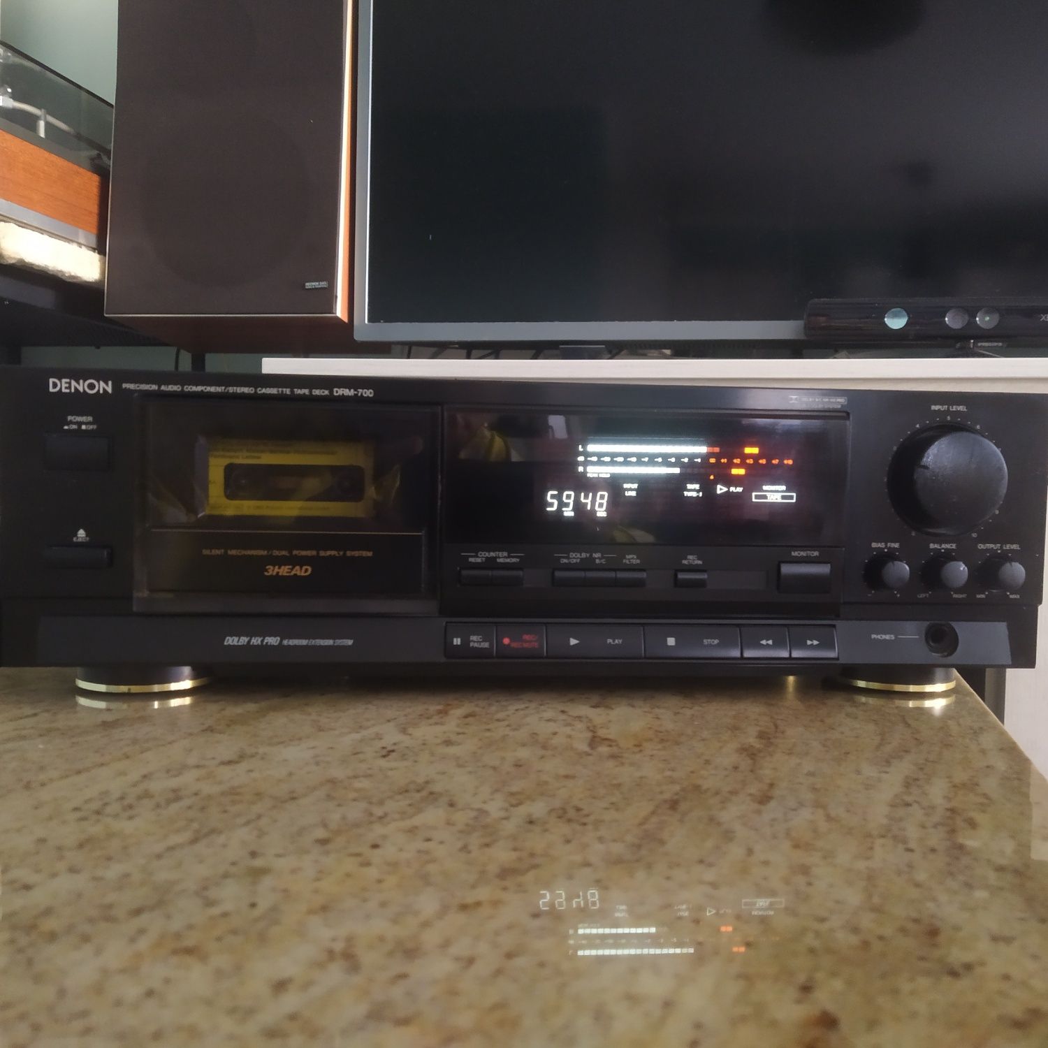 Magnetofon kasetowy Denon deck DRM-700 3head 3 głowicowy dolby hx pro